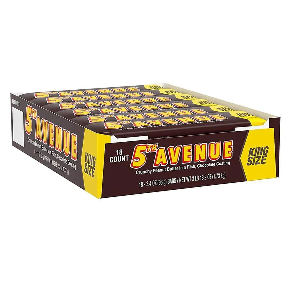 5th Avenue King Size Candy Bars: 18-Piece Box 2 5th Avenue King Size Candy Bars: 18-Piece Box - Image 2