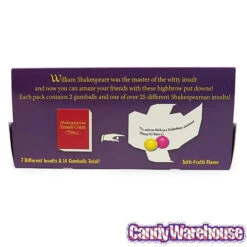 Archie McPhee Shakespearean Insult Gum Packs: 7-Piece Set -Sweet Candy Shop archie mcphee shakespearean insult gum packs 7 piece set candy warehouse 3 745b93ef eba0 46ab b5dd a5c5a54aae8a
