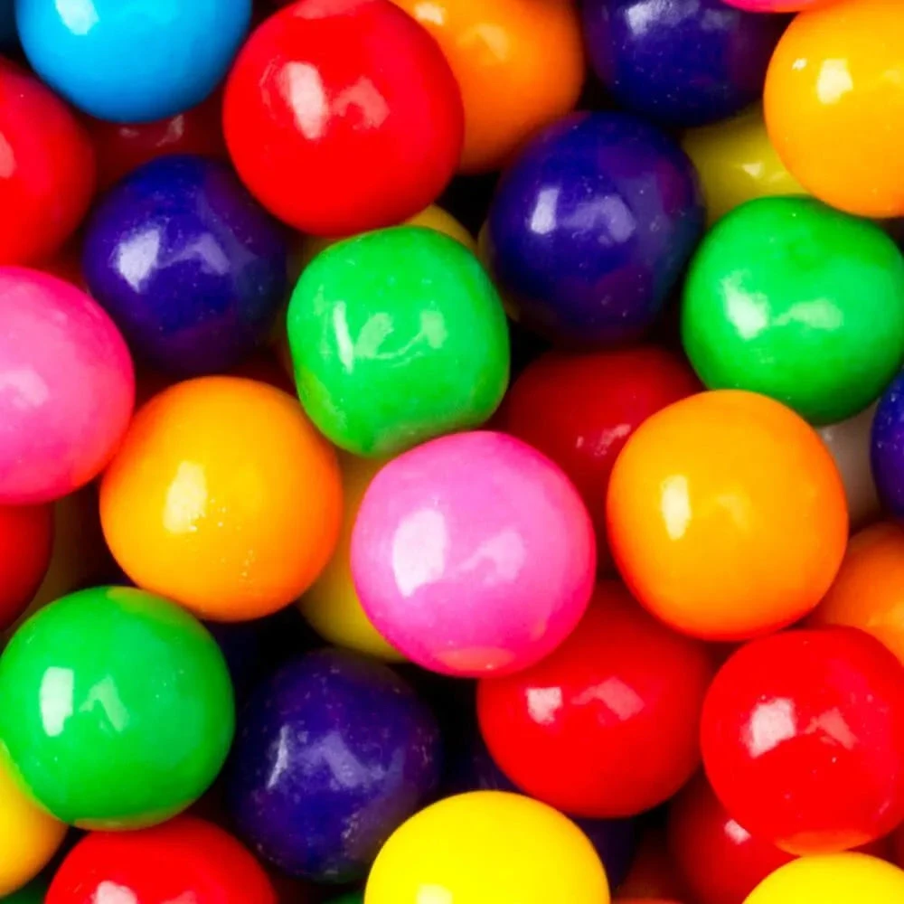 Assorted Colors 1-Inch Gumballs: 2LB Bag 1 Assorted Colors 1-Inch Gumballs: 2LB Bag