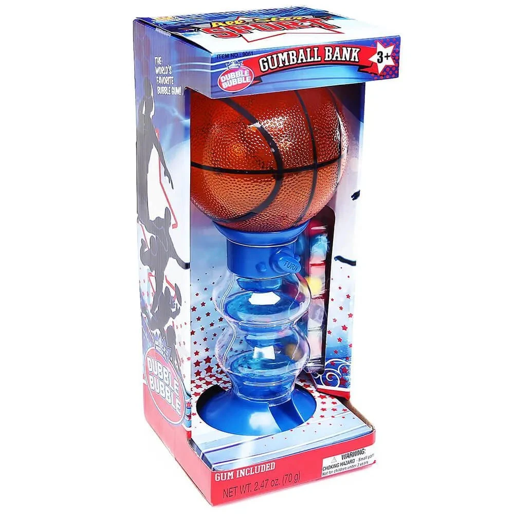 Basketball Gumball Machine Bank With Gumballs 1 Basketball Gumball Machine Bank With Gumballs