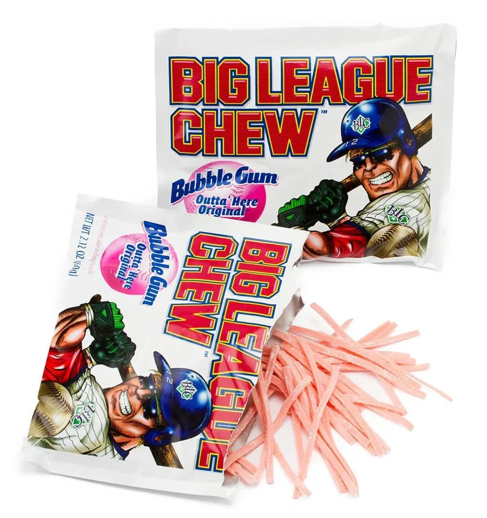Big League Chew Bubble Gum Packs - Original: 12-Piece Box 1 Big League Chew Bubble Gum Packs - Original: 12-Piece Box