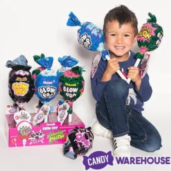 Charms Giant Blow Pops - Fun Flavors: 6-Piece Display -Sweet Candy Shop charms giant blow pops fun flavors 6 piece display candy warehouse 5