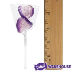 CurlyCutes Petite Crystal Ribbon Pops - Purple Grape: 20-Piece Jar -Sweet Candy Shop curlycutes petite crystal ribbon pops purple grape 20 piece jar candy warehouse 6
