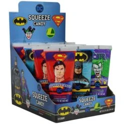DC Comics Squeeze Candy Tubes: 12-Piece Display -Sweet Candy Shop dc comics squeeze candy tubes 12 piece display candy warehouse 4