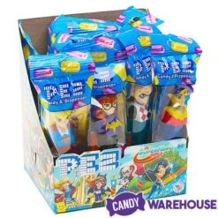DC Superhero Girls PEZ Candy Packs: 12-Piece Display -Sweet Candy Shop dc superhero girls pez candy packs 12 piece display candy warehouse 3