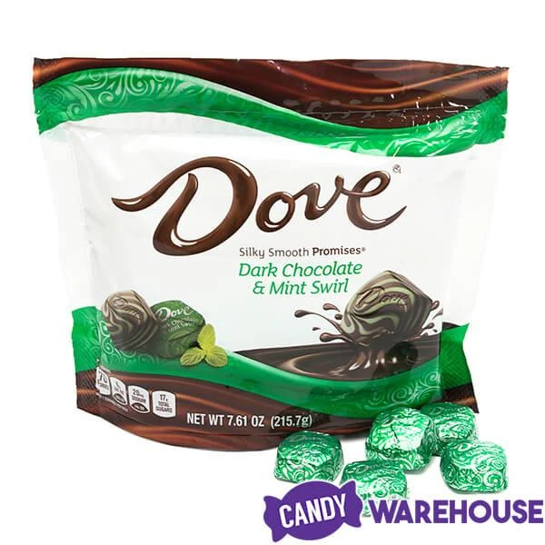 Dove Mint And Dark Chocolate Swirl Squares: 28-Piece Bag 5 Dove Mint And Dark Chocolate Swirl Squares: 28-Piece Bag - Image 5