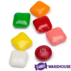 Dubble Bubble Chiclets Chewing Gum Tabs - Assorted Colors: 1.5LB Jar -Sweet Candy Shop dubble bubble chiclets chewing gum tabs assorted colors 1 5lb jar candy warehouse 6