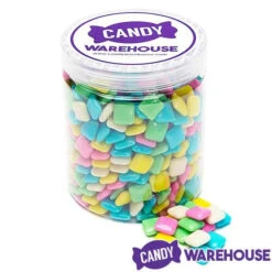 Dubble Bubble Chiclets Chewing Gum Tabs - Polar Mint: 1.5LB Jar -Sweet Candy Shop dubble bubble chiclets chewing gum tabs polar mint 1 5lb jar candy warehouse 4