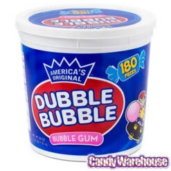 Dubble Bubble Gum: 180-Piece Tub -Sweet Candy Shop dubble bubble gum 180 piece tub candy warehouse 3