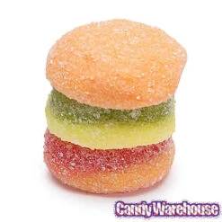 Efrutti Gummy Mini Cheese Burgers Candy - Sour: 60-Piece Box -Sweet Candy Shop efrutti gummy mini cheese burgers candy sour 60 piece box candy warehouse 3 e2f33f4d 89f1 465c a9d0 7b20b16ce874