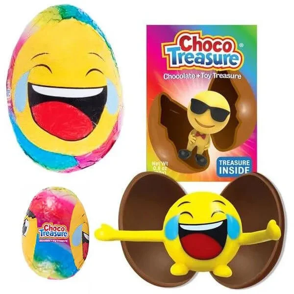 Emoji ChocoTreasure Surprise Eggs With Toy Inside: 12-Piece Box 6 Emoji ChocoTreasure Surprise Eggs With Toy Inside: 12-Piece Box - Image 6