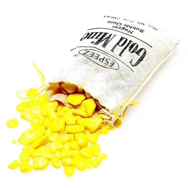Espeez Gold Mine Bubble Gum Satchels: 24-Piece Box 1 Espeez Gold Mine Bubble Gum Satchels: 24-Piece Box
