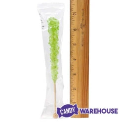 Espeez Rock Candy Crystal Sticks - Light Green: 36-Piece Tub -Sweet Candy Shop espeez rock candy crystal sticks light green 36 piece tub candy warehouse 3