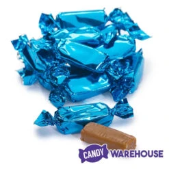 Foiled Caramel Candy - Blue: 180-Piece Bag -Sweet Candy Shop foiled caramel candy blue 180 piece bag candy warehouse 4
