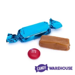 Foiled Caramel Candy - Blue: 180-Piece Bag -Sweet Candy Shop foiled caramel candy blue 180 piece bag candy warehouse 5