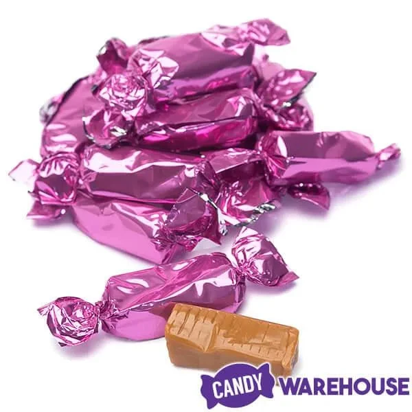 Foiled Caramel Candy - Hot Pink: 180-Piece Bag 5 Foiled Caramel Candy - Hot Pink: 180-Piece Bag - Image 5