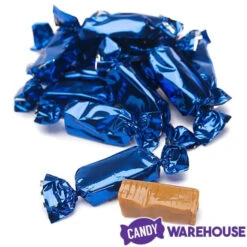 Foiled Caramel Candy - Navy Blue: 180-Piece Bag -Sweet Candy Shop foiled caramel candy navy blue 180 piece bag candy warehouse 5