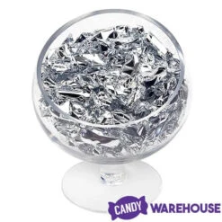 Foiled Caramel Candy - Silver: 180-Piece Bag -Sweet Candy Shop foiled caramel candy silver 180 piece bag candy warehouse 4
