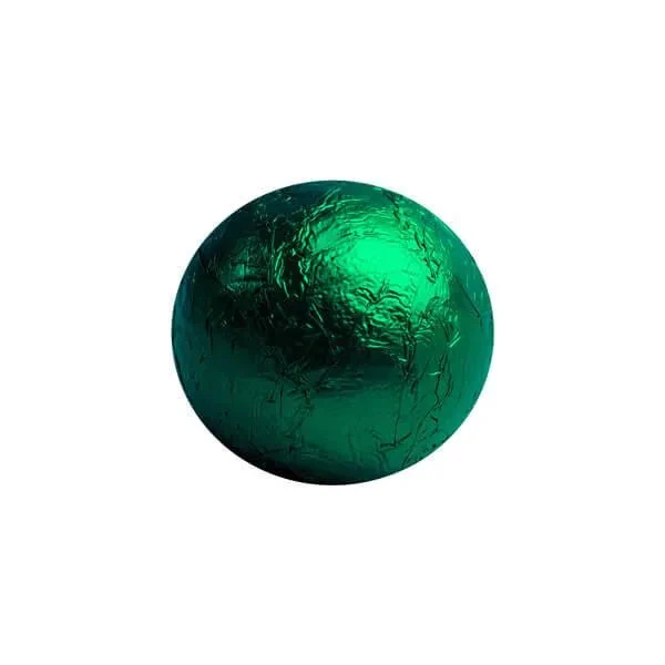 Foiled Milk Chocolate Balls - Green: 2LB Bag 3 Foiled Milk Chocolate Balls - Green: 2LB Bag - Image 3