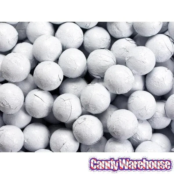 Foiled Milk Chocolate Balls - White: 2LB Bag 2 Foiled Milk Chocolate Balls - White: 2LB Bag - Image 2