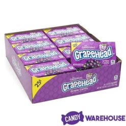 Grapehead Candy Mini Packs: 24-Piece Box 8 Grapehead Candy Mini Packs: 24-Piece Box -Sweet Candy Shop grapehead candy mini packs 24 piece box candy warehouse 4