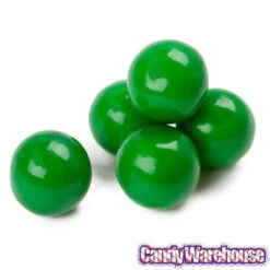 Green 1-Inch Gumballs: 2LB Bag -Sweet Candy Shop green 1 inch gumballs 2lb bag candy warehouse 3