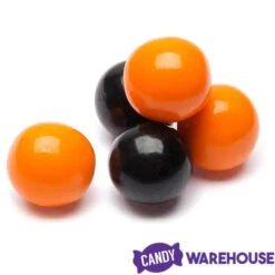 Gumballs Color Combo - Orange And Black: 4LB Box -Sweet Candy Shop gumballs color combo orange and black 4lb box candy warehouse 4