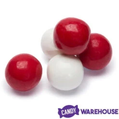 Gumballs Color Combo - Red And White: 4LB Box -Sweet Candy Shop gumballs color combo red and white 4lb box candy warehouse 3