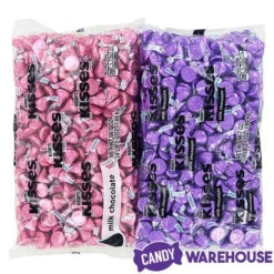Hershey's Kisses Color Combo - Pink And Purple: 800-Piece Box -Sweet Candy Shop hershey s kisses color combo pink and purple 800 piece box candy warehouse 3