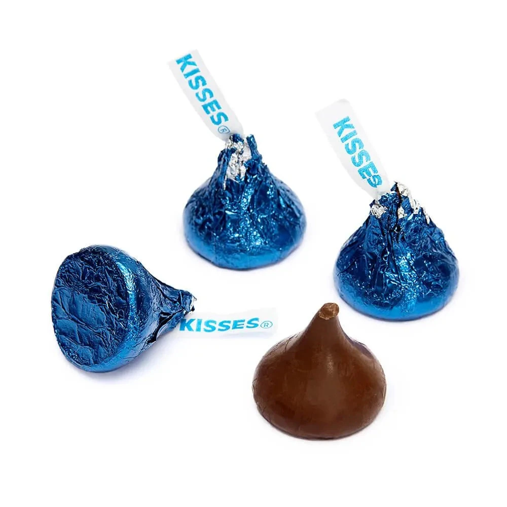 Hershey's Kisses Dark Blue Foiled Milk Chocolate Candy: 400-Piece Bag 1 Hershey's Kisses Dark Blue Foiled Milk Chocolate Candy: 400-Piece Bag