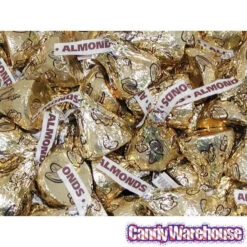 Hershey's Kisses Gold Foiled Milk Chocolate With Almonds Candy: 400-Piece Bag 6 Hershey's Kisses Gold Foiled Milk Chocolate With Almonds Candy: 400-Piece Bag -Sweet Candy Shop hershey s kisses gold foiled milk chocolate with almonds candy 400 piece bag candy warehouse 3