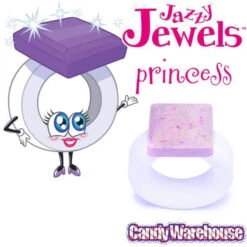 Jazzy Jewels Candy Rings: 30-Piece Jar -Sweet Candy Shop jazzy jewels candy rings 30 piece jar candy warehouse 3 0b51eeb0 3c9a 4c06 83f6 9688fce32e75