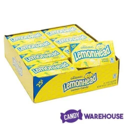 Lemonhead Candy Mini Packs: 24-Piece Box -Sweet Candy Shop lemonhead candy mini packs 24 piece box candy warehouse 7