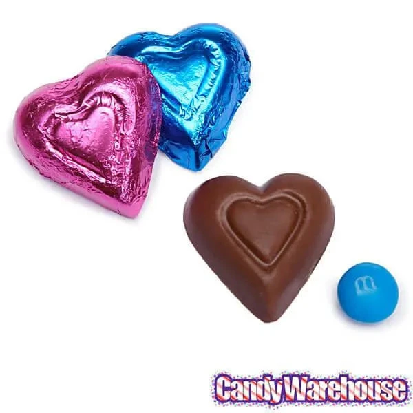 Madelaine Assorted Colors Foiled Milk Chocolate Hearts: 5LB Bag 3 Madelaine Assorted Colors Foiled Milk Chocolate Hearts: 5LB Bag - Image 3