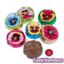Madelaine Foiled Milk Chocolate Flower Wafers - Pansies: 5LB Bag 6 Madelaine Foiled Milk Chocolate Flower Wafers - Pansies: 5LB Bag -Sweet Candy Shop madelaine foiled milk chocolate flower wafers pansies 5lb bag candy warehouse 3 e439daf2 6ce7 44d3 b507 a42c2f290112