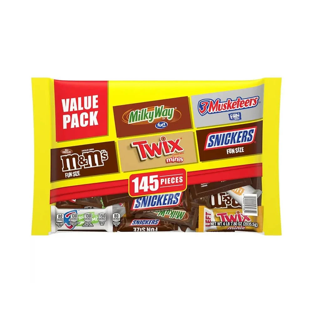 Mars Chocolate Favorites Minis Candy Bars Assortment: 145-Piece Bag 1 Mars Chocolate Favorites Minis Candy Bars Assortment: 145-Piece Bag
