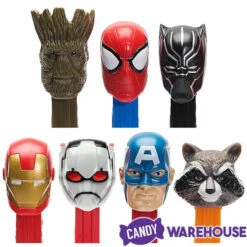 Marvel Avengers PEZ Candy Packs: 12-Piece Display -Sweet Candy Shop marvel avengers pez candy packs 12 piece display candy warehouse 3