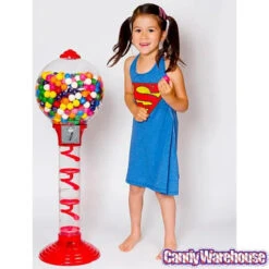 Metal 3-Foot Spiral Gumball Machine With Gumballs -Sweet Candy Shop metal 3 foot spiral gumball machine with gumballs candy warehouse 4
