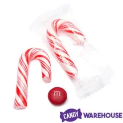 Mini Candy Canes - Red And White: 100-Piece Tub -Sweet Candy Shop mini candy canes red and white 100 piece tub candy warehouse 6