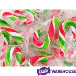 Mini Candy Canes - Red, Green, And White: 45-Piece Jar -Sweet Candy Shop mini candy canes red green and white 45 piece jar candy warehouse 3