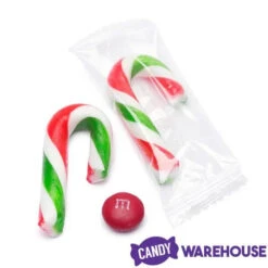 Mini Candy Canes - Red, Green, And White: 45-Piece Jar -Sweet Candy Shop mini candy canes red green and white 45 piece jar candy warehouse 7