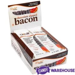 Oinks Applewood Smoked Chocolate Covered Bacon 7 Oinks Applewood Smoked Chocolate Covered Bacon -Sweet Candy Shop oinks applewood smoked chocolate covered bacon candy warehouse 4