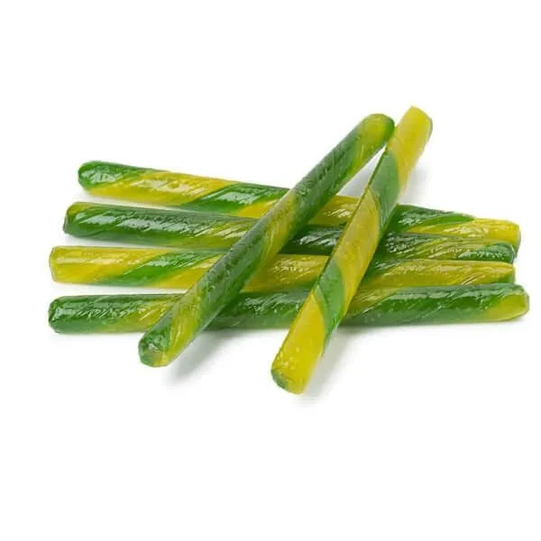 Old Fashioned Hard Candy Sticks - Lemon Lime: 80-Piece Box 1 Old Fashioned Hard Candy Sticks - Lemon Lime: 80-Piece Box
