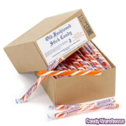 Old Fashioned Hard Candy Sticks - Tangerine: 80-Piece Box 9 Old Fashioned Hard Candy Sticks - Tangerine: 80-Piece Box -Sweet Candy Shop old fashioned hard candy sticks tangerine 80 piece box candy warehouse 5 c98d9b37 273e 4684 9795 e98372c5395f