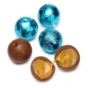 Palmer Foiled Caramel Filled Chocolate Candy Balls - Caribbean Blue: 5LB Bag