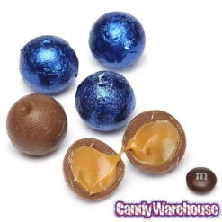 Palmer Foiled Caramel Filled Chocolate Candy Balls - Royal Blue: 5LB Bag -Sweet Candy Shop palmer foiled caramel filled chocolate candy balls royal blue 5lb bag candy warehouse 3