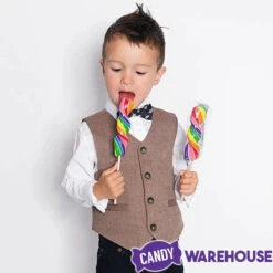 Rainbow Swirl 2.5-Ounce Corkscrew Twist Lollipops: 12-Piece Display 7 Rainbow Swirl 2.5-Ounce Corkscrew Twist Lollipops: 12-Piece Display -Sweet Candy Shop rainbow swirl 2 5 ounce corkscrew twist lollipops 12 piece display candy warehouse 3