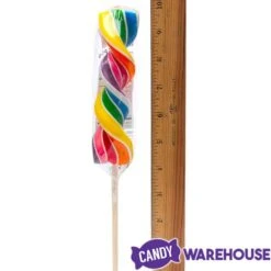 Rainbow Swirl 2.5-Ounce Corkscrew Twist Lollipops: 12-Piece Display 8 Rainbow Swirl 2.5-Ounce Corkscrew Twist Lollipops: 12-Piece Display -Sweet Candy Shop rainbow swirl 2 5 ounce corkscrew twist lollipops 12 piece display candy warehouse 4
