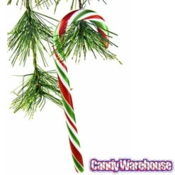 Red - White - Green Peppermint Candy Canes: 18-Piece Box -Sweet Candy Shop red white green peppermint candy canes 18 piece box candy warehouse 3