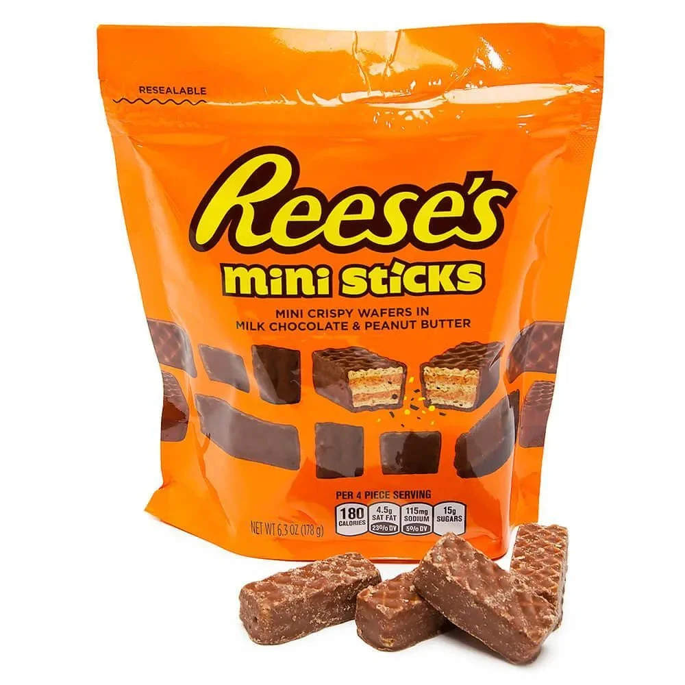 Reese's Mini Sticks Candy Bars: 6.3-Ounce Bag 1 Reese's Mini Sticks Candy Bars: 6.3-Ounce Bag